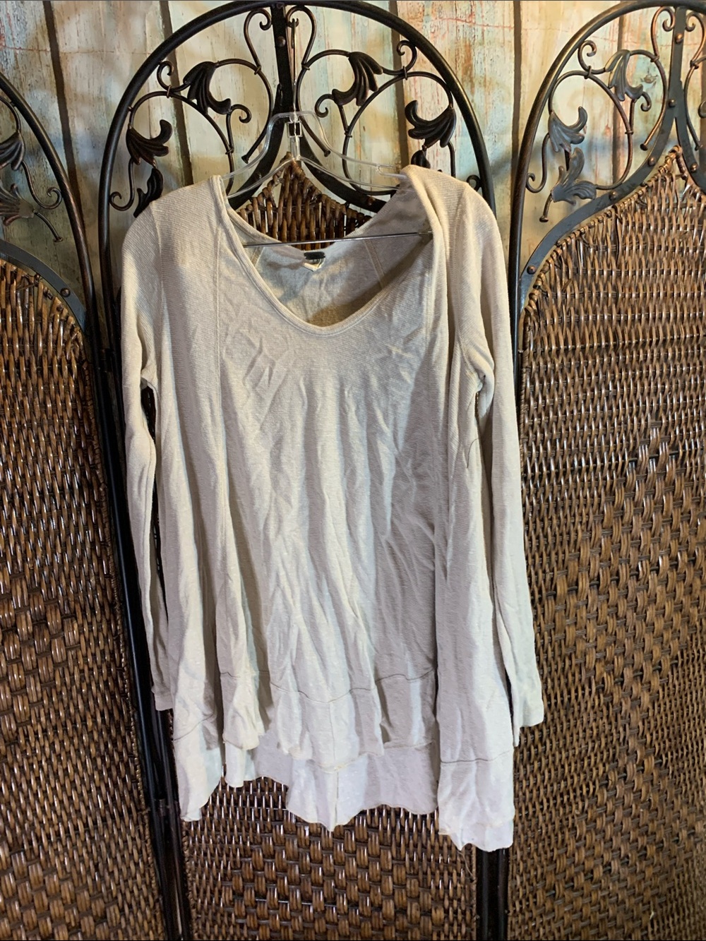 Free People Oatmeal Tunic Top Size XS